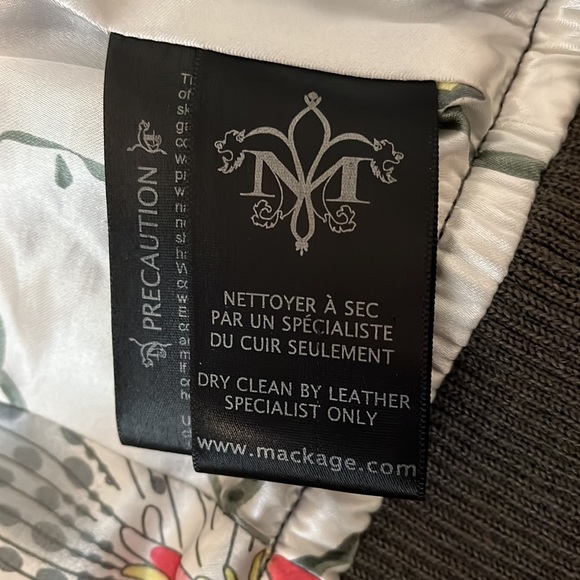 Aritzia X Mackage Grey Genuine Leather Jacket - Picture 5 of 6